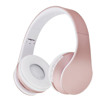 Fashion Rose Gold Wireless Bluetooth Headphone Headset